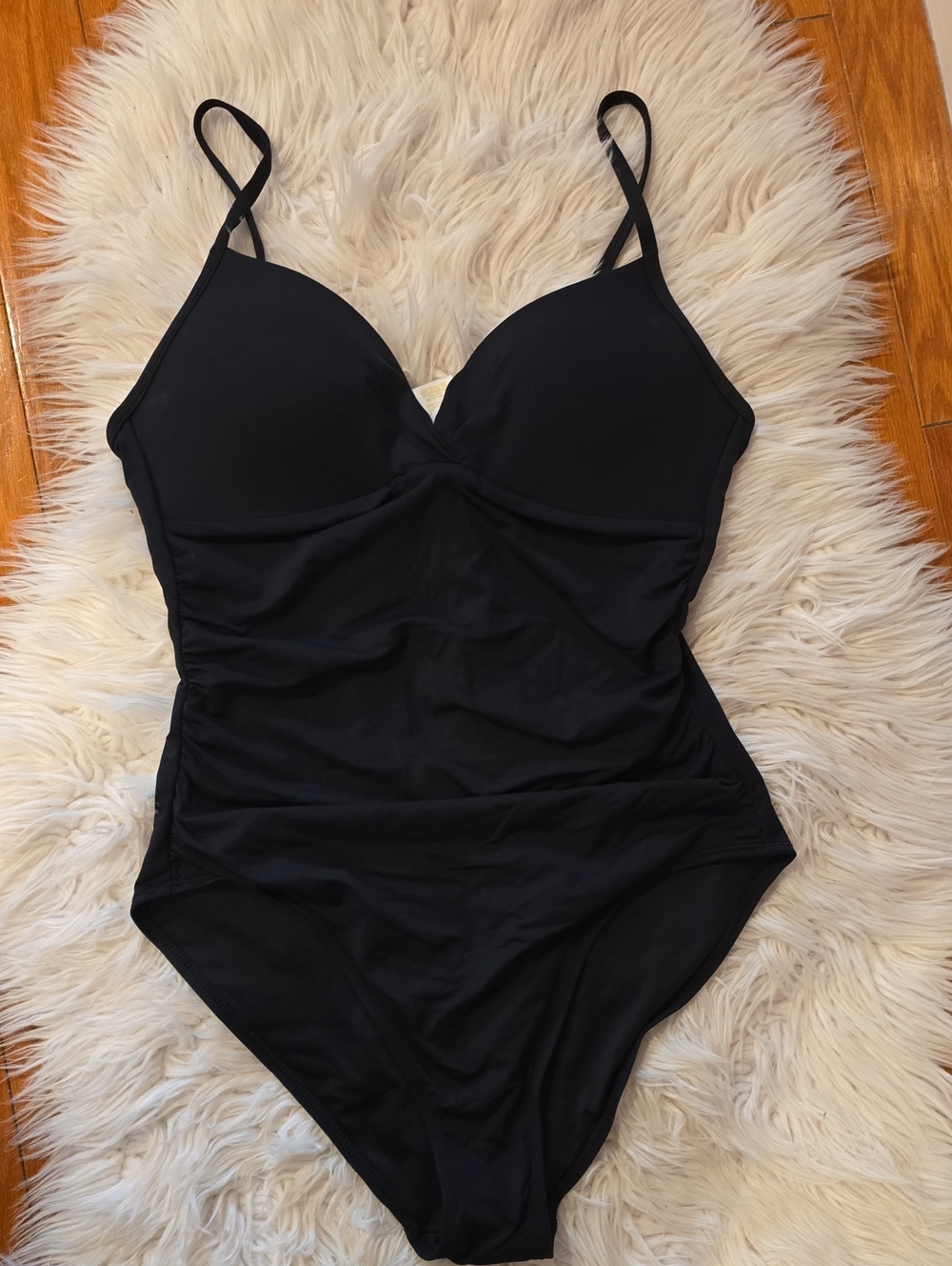 Anne Cole Black One-Piece Swimsuit with Adjustable Straps